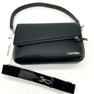 NWT Black Calvin Klein Shoulder or Crossbody Bag
